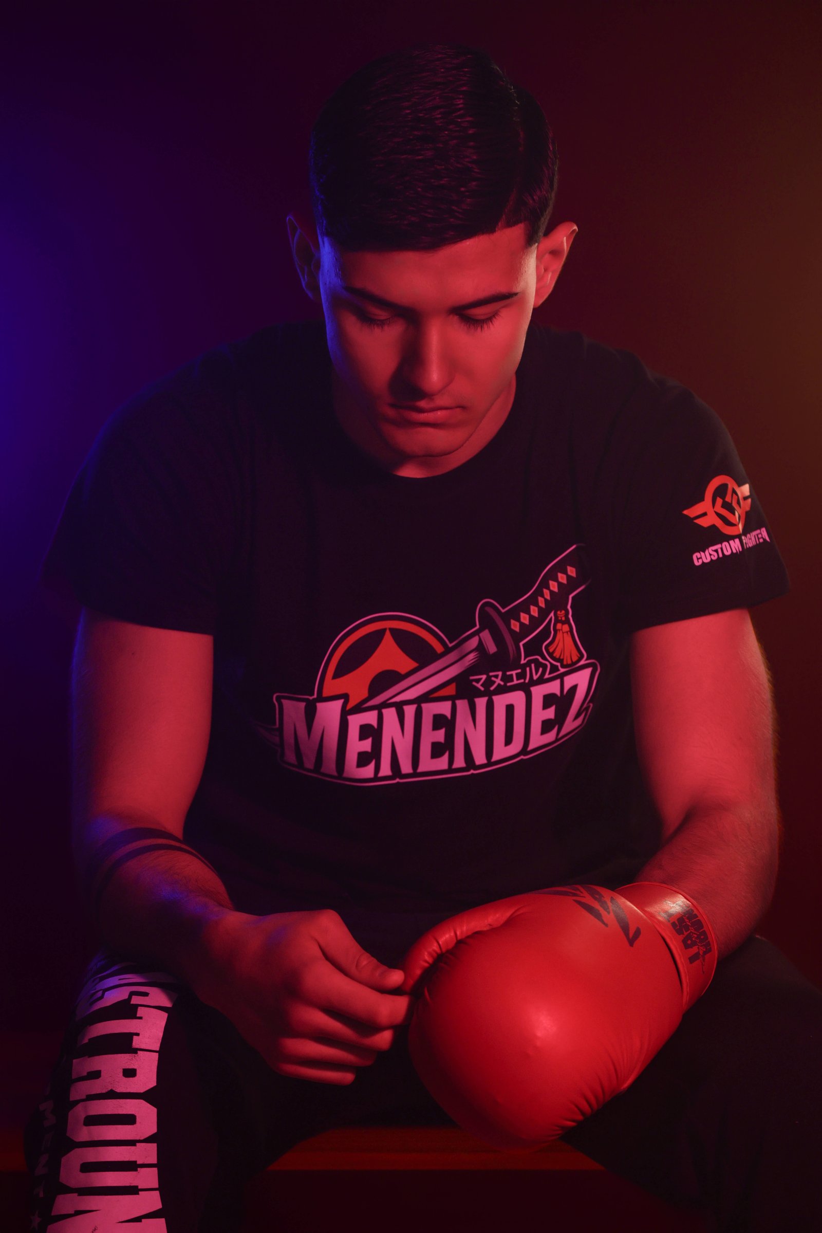 Fotografía deportiva en Madrid – retrato de boxeador en estudio